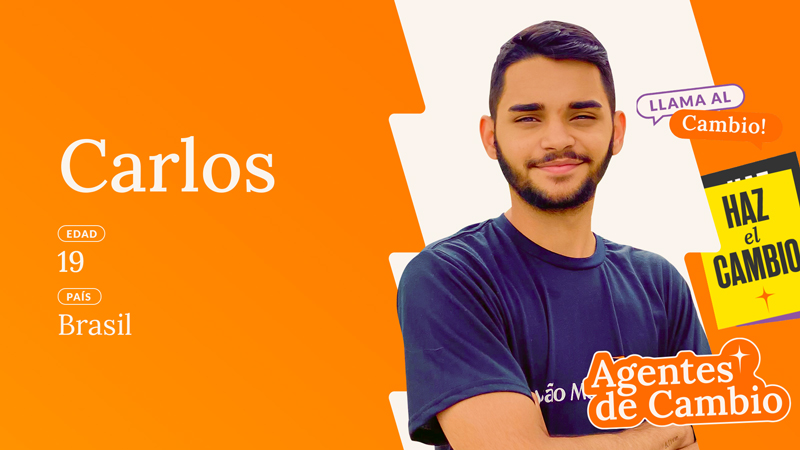 Carlos Henrique es la inspiración de muchos jóvenes, dentro y fuera de su comunidad.