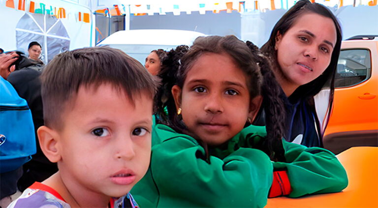 Migrantes en el refugio La Soledad de Ciudad de México.