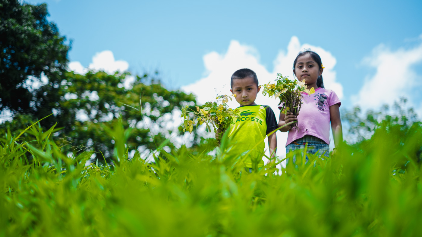 Niños en el Corredor Seco Centroamericano.